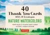 Nature Watercolors, 40 Thank You Cards with Envelopes cover