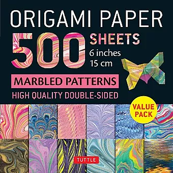 Origami Paper 500 sheets Marbled Patterns 6" (15 cm) cover