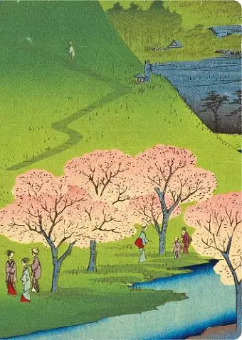 Hiroshige Cherry Blossoms Lined Hardcover Journal cover