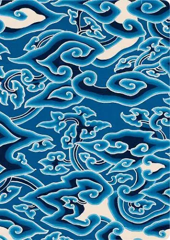 Batik 'Blue Clouds' Lined Hardcover Journal cover