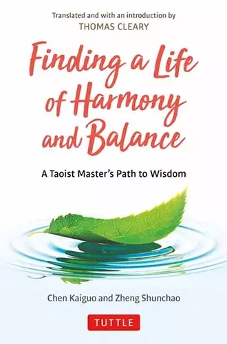 Finding a Life of Harmony and Balance cover