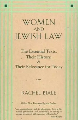 Women and Jewish Law cover