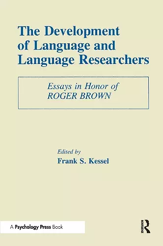 The Development of Language and Language Researchers cover