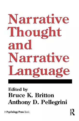 Narrative Thought and Narrative Language cover