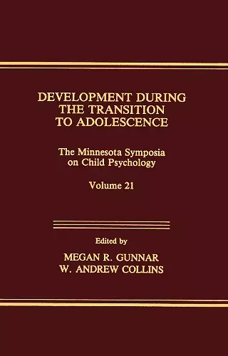 Development During the Transition to Adolescence cover