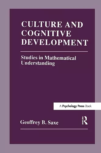 Culture and Cognitive Development cover