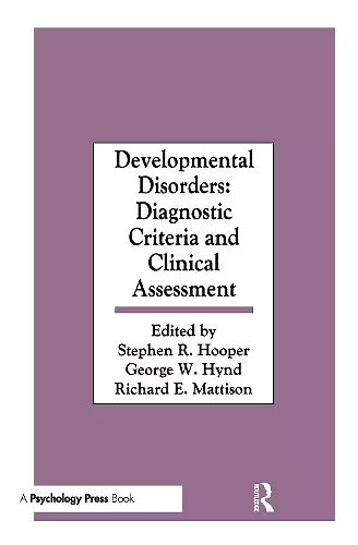 Developmental Disorders cover