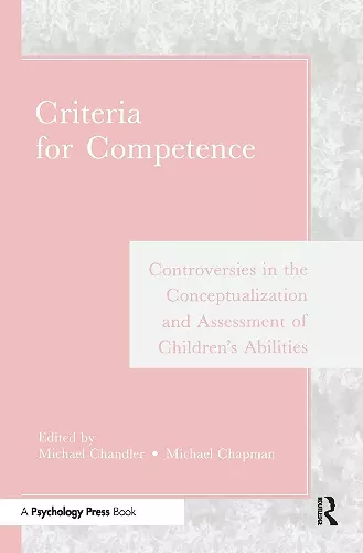 Criteria for Competence cover