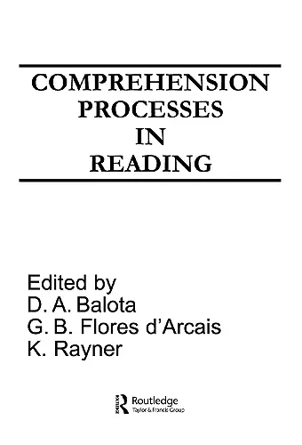 Comprehension Processes in Reading cover