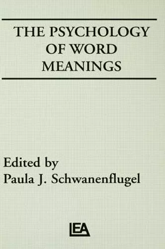 The Psychology of Word Meanings cover