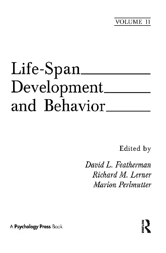 Life-Span Development and Behavior cover