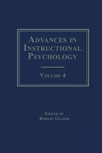 Advances in instructional Psychology cover