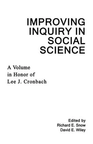 Improving Inquiry in Social Science cover