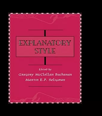 Explanatory Style cover