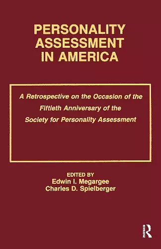 Personality Assessment in America cover