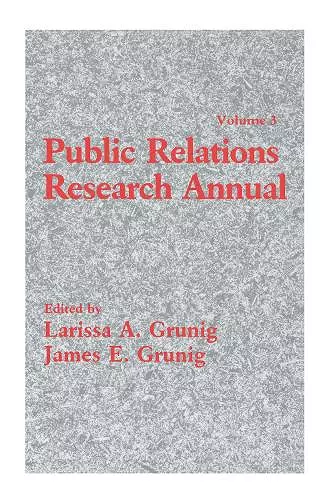 Public Relations Research Annual cover