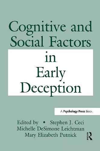 Cognitive and Social Factors in Early Deception cover