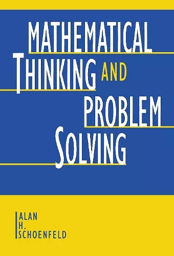 Mathematical Thinking and Problem Solving cover