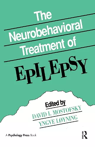 The Neurobehavioral Treatment of Epilepsy cover