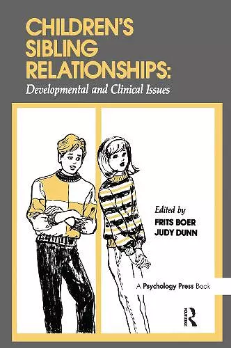 Children's Sibling Relationships cover