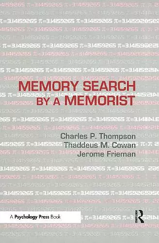 Memory Search By A Memorist cover