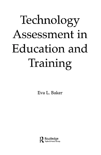 Technology Assessment in Education and Training cover