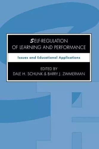 Self-regulation of Learning and Performance cover