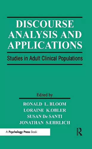 Discourse Analysis and Applications cover