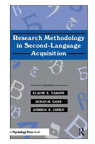 Research Methodology in Second-Language Acquisition cover