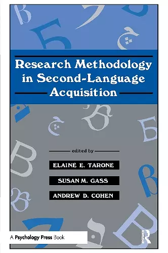 Research Methodology in Second-Language Acquisition cover