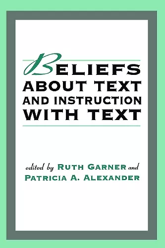 Beliefs About Text and Instruction With Text cover