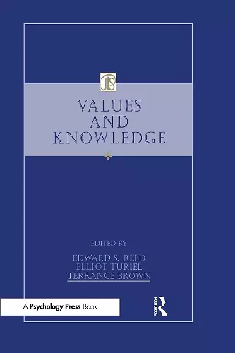 Values and Knowledge cover