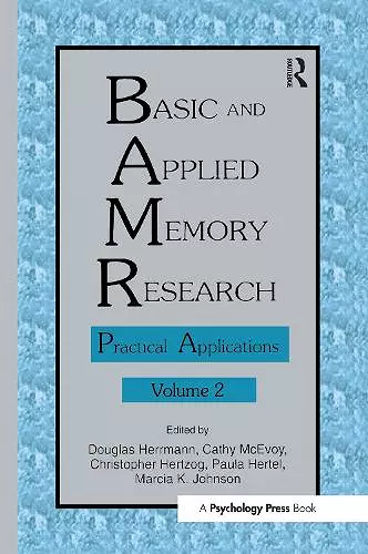 Basic and Applied Memory Research cover