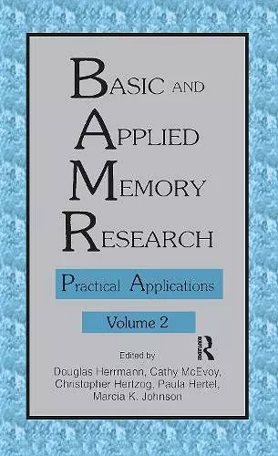 Basic and Applied Memory Research cover