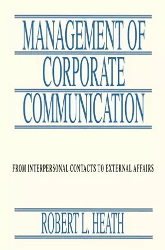 Management of Corporate Communication cover