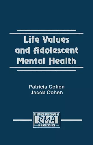 Life Values and Adolescent Mental Health cover