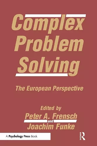 Complex Problem Solving cover