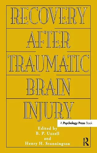 Recovery After Traumatic Brain Injury cover