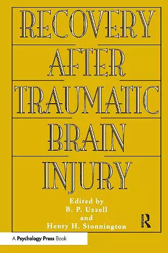 Recovery After Traumatic Brain Injury cover