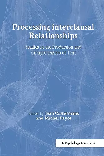 Processing interclausal Relationships cover