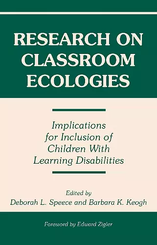 Research on Classroom Ecologies cover