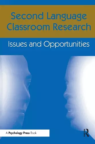 Second Language Classroom Research cover