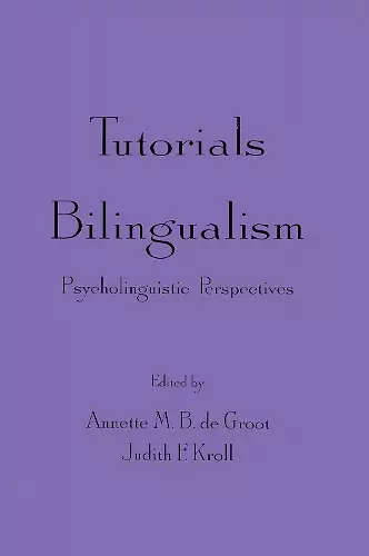 Tutorials in Bilingualism cover