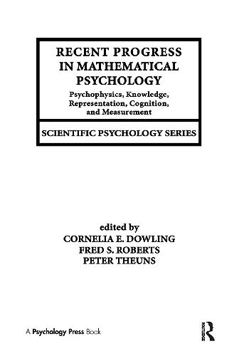 Recent Progress in Mathematical Psychology cover