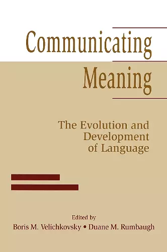 Communicating Meaning cover