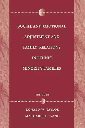 Social and Emotional Adjustment and Family Relations in Ethnic Minority Families cover