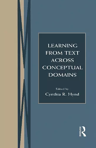 Learning From Text Across Conceptual Domains cover