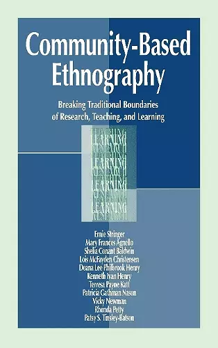 Community-Based Ethnography cover