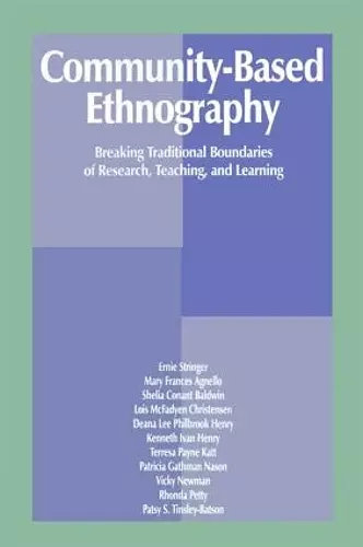 Community-Based Ethnography cover