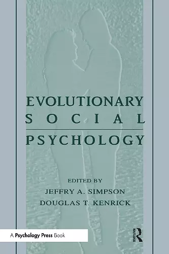 Evolutionary Social Psychology cover